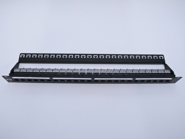 Category 6A Unshielded Patch Panel Loaded