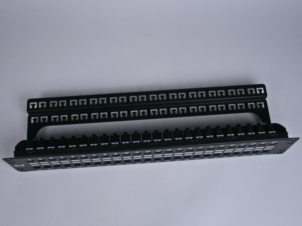 Category 6A 48 port 2U Unshielded Patch Panel Loaded - Image 3