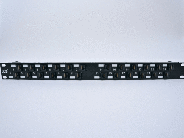Category 6A Staggered shielded Patch Panel Loaded