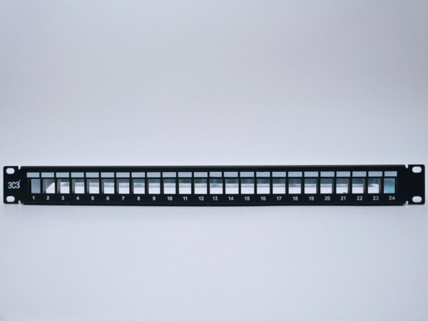 Category 6A Straight shielded  Patch Panel UnLoaded