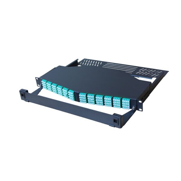 High Density Fiber Panel loaded, 1U 192F