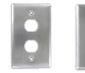 IP44 Stainless Faceplate 1,2 and 4 Port