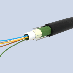 Multimode  Uniloose tube Outdoor Armoured  Fiber Optic Cable (6F~12F)