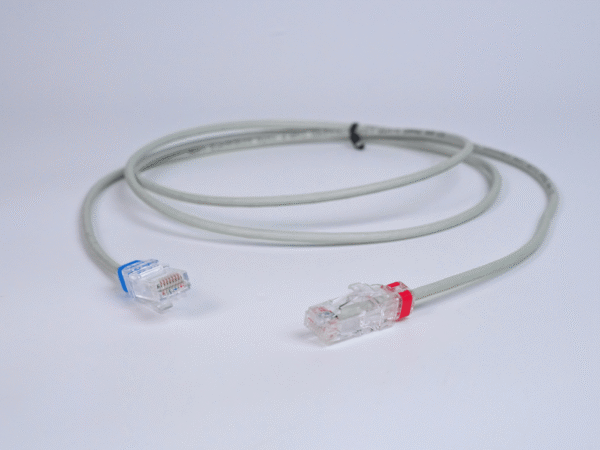 Copper Color changeable clip Slim Patch Cord, C6A - Image 2