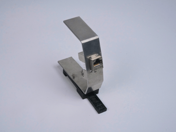 DIN Rail Bracket  for Unshielded/Unshielded Keystone Jack - Image 3